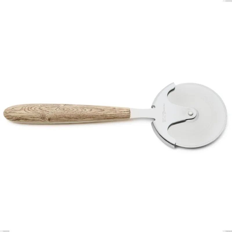 Rotella tagliapizza vero pino, acciaio 18.0 nickel free, manicatura pbt sublimato acciaio lucido, lunghezza 200 mm Eme Posaterie Occasione Imperdibile