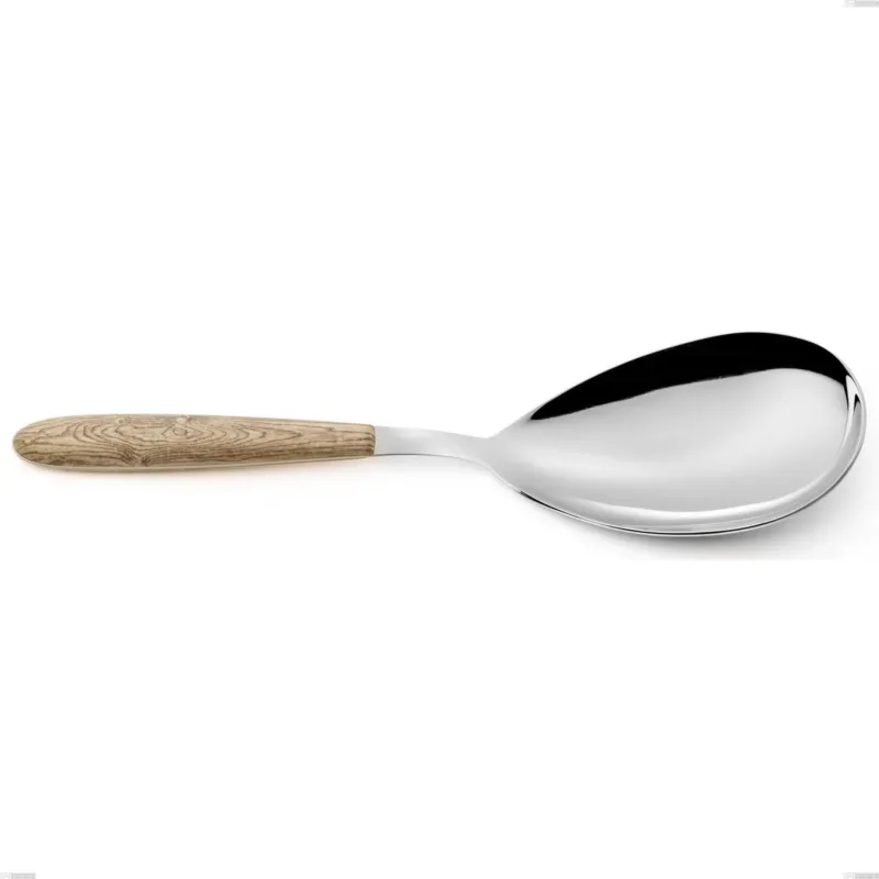 Offerta Pala riso vero pino, acciaio 18.0 nickel free, manicatura pbt sublimato acciaio lucido, lunghezza 260 mm Eme Posaterie