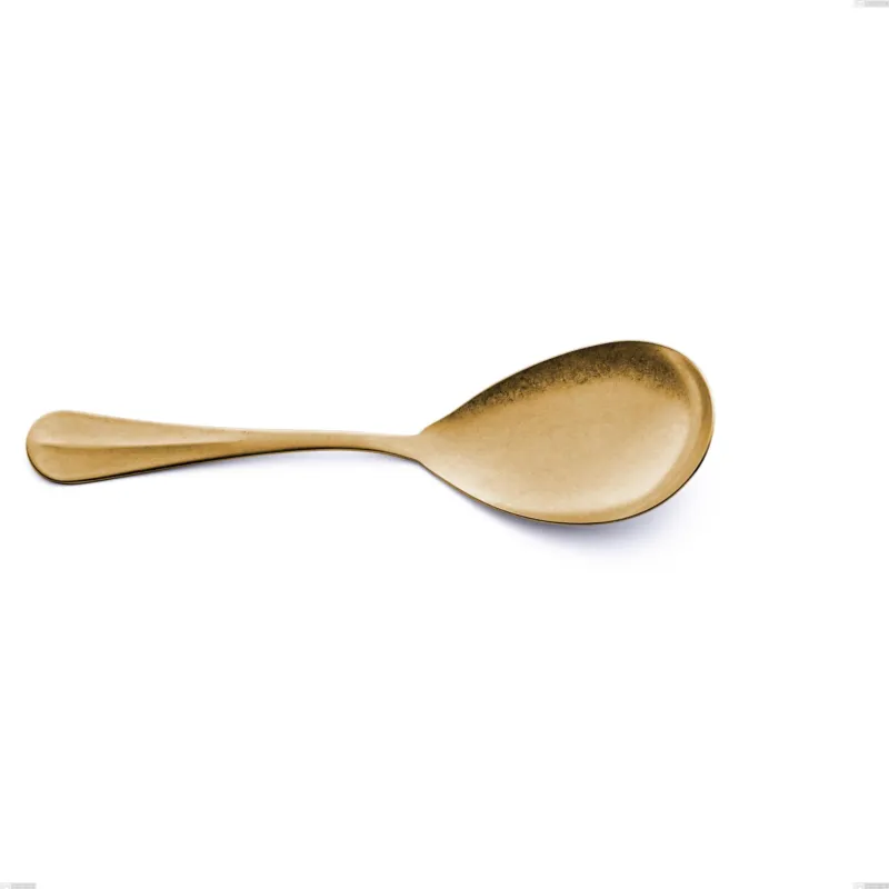 A Buon Prezzo Pala riso Royal Retrò PVD Gold, Acciaio 18/10 antico, spessore 2.5 mm, lunghezza 257 mm, pvd oro Eme Posaterie
