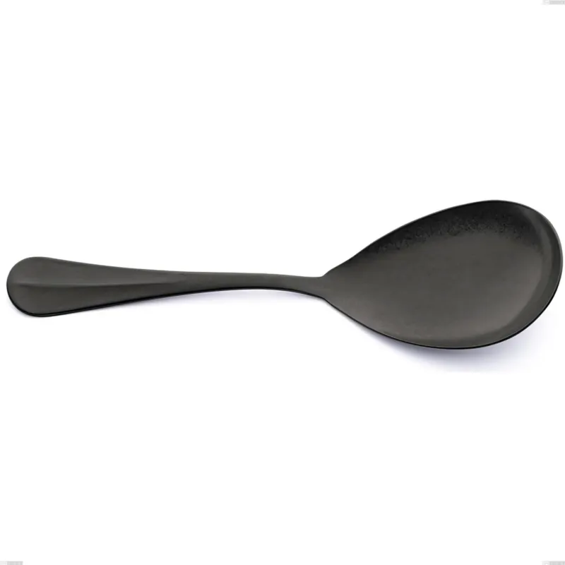 Pala riso Royal Retrò PVD Black, Acciaio inox 18/10 antico, spessore 2.5 mm, lunghezza 257 mm, pvd black Eme Posaterie Occasione