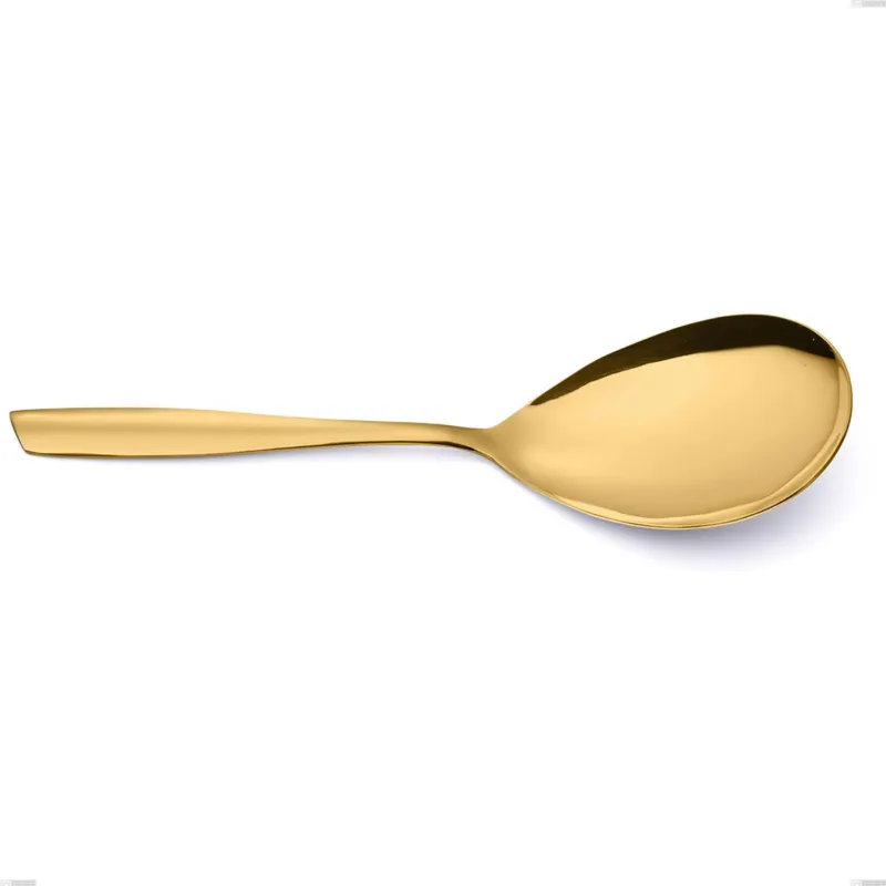 Pala riso Eleven PVD Gold, Acciaio 18/10 lucido, spessore 2.5 mm, PVD oro Eme Posaterie Nuova Collezione