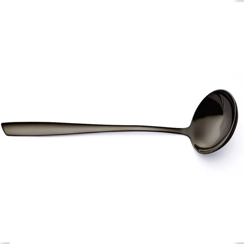 Affare Mestolo Eleven Acciaio inox 18/10 PVD Black Eleven lunghezza 302 mm spessore 2,5 mm nero Eme Posaterie