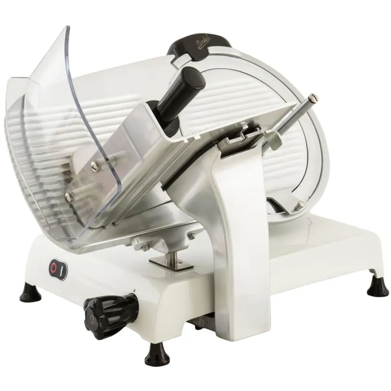 Più Venduto Affettatrice Elettrica domestica BERKEL RED LINE lama da 300 mm 63,5x47.5xh48,0 cm- peso 27 kg Affilatoi Incluso colore bianco Berkel Affettatrici Domestiche