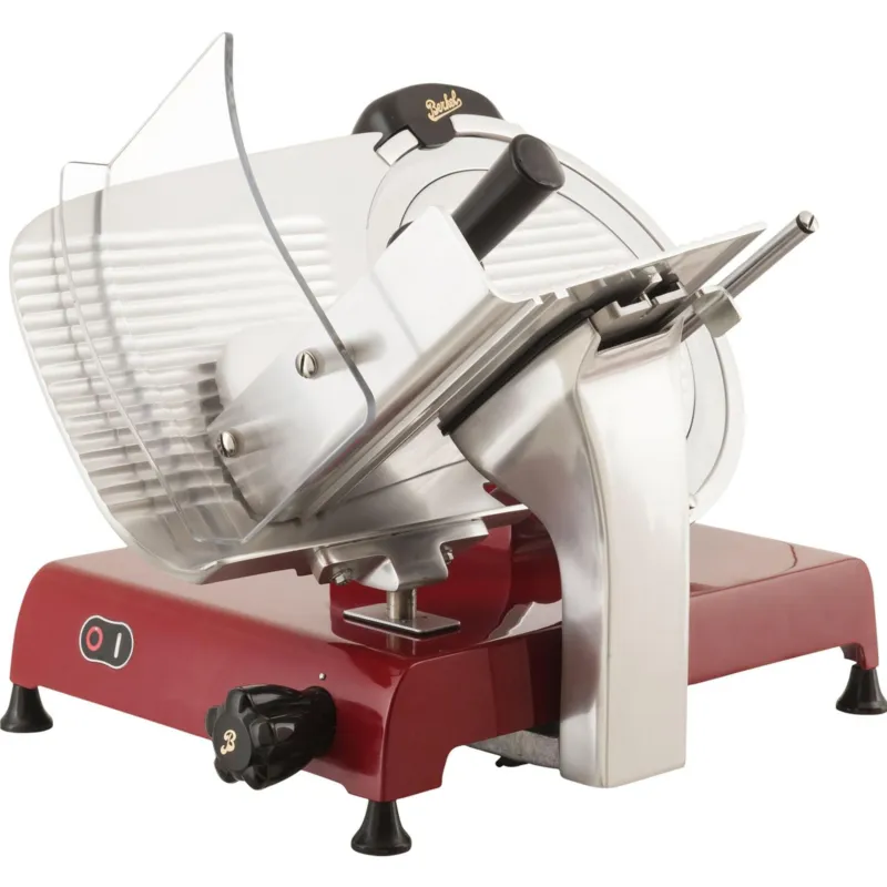 Bestseller Affettatrice Elettrica domestica BERKEL RED LINE lama da 300 mm 63,5x47.5xh48,0 cm- peso 27 kg Affilatoi Incluso colore rosso Berkel Affettatrici Domestiche