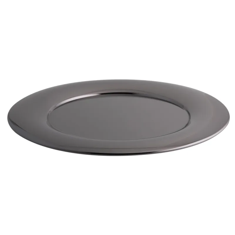 A Buon Prezzo Piatto presentazione , sottopiatto SPHERA In PVD Black diametro Ø 32 cm colore nero Sambonet