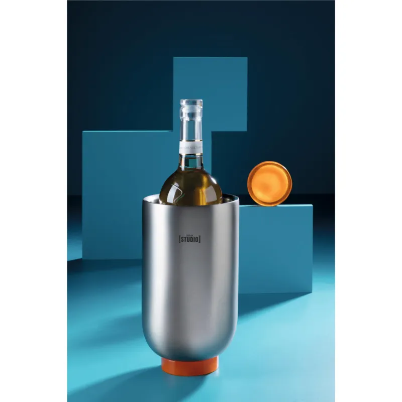 SECCHIELLO VINO ACCIAIO/RESINA ICE LOVE Dimensioni 18 × 13 × H 20 cm colore inox fink-studio Compra Online