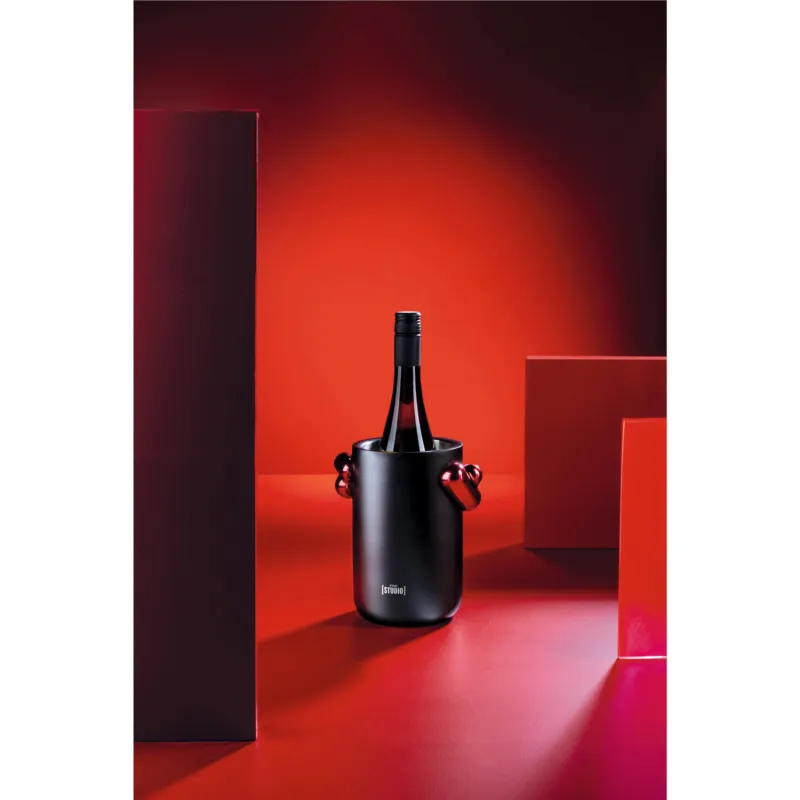 SECCHIELLO VINO METALLO BK/RD POP ART Dimensioni 18 × 13 × H 20 cm colore nero fink-studio Offerta