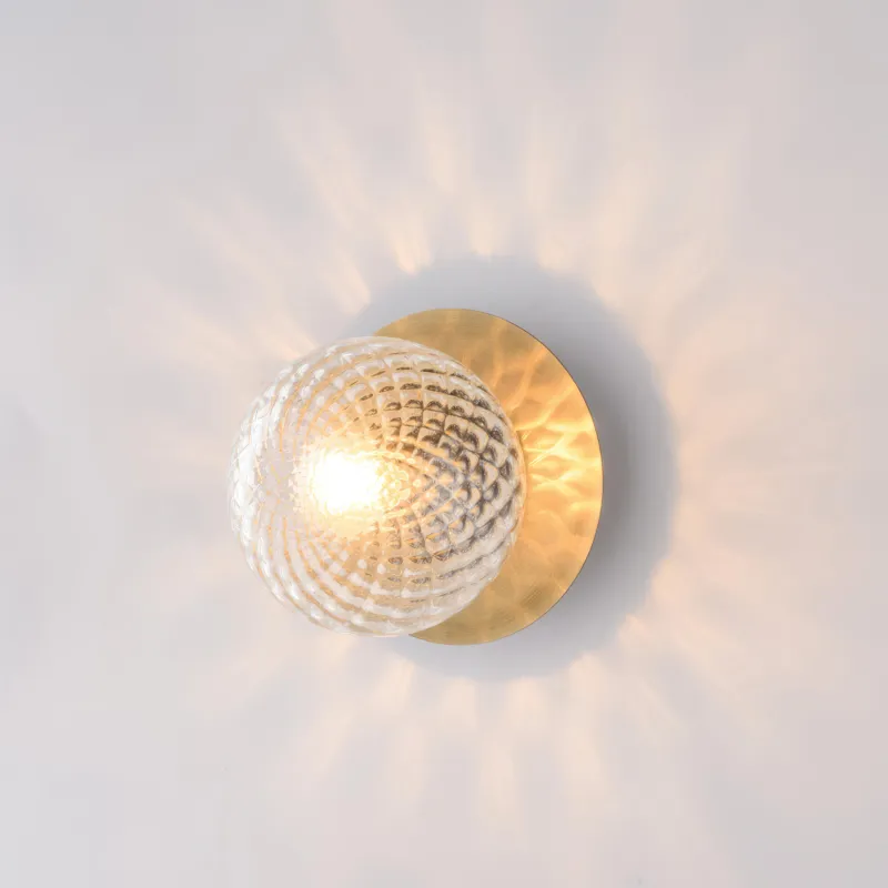 Applique Armonia in Ferro Bronzato Spazzolato 17x17xH17 cm, Bronzato, 1xE14 - 42 Watt Max Bonetti Illumina Soddisfatti O Rimborsati