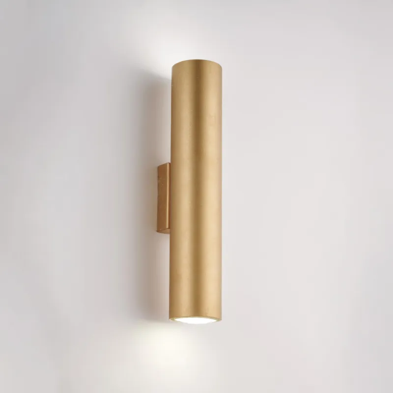 Economico Applique Dag in Ferro Laccato Bianco con Decorazione Oro Antico, 30x8x6 cm, 1 X GU10 - 35 Watt Max, Colore Oro Be Light