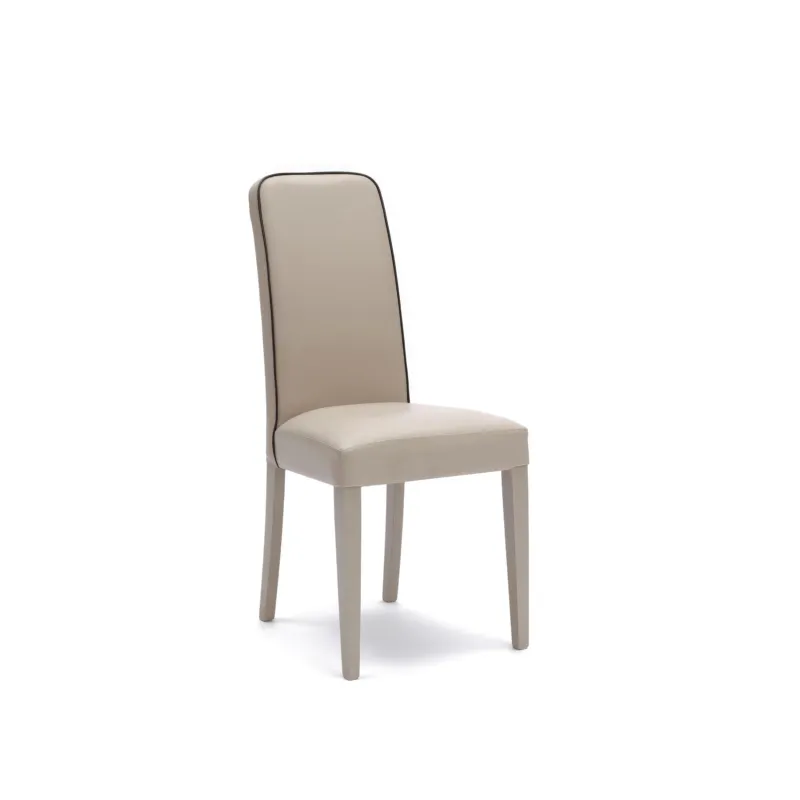 Soddisfatti O Rimborsati Sedia Anita in Similpelle Kitchen & Living 59x46xH99 cm, Seduta Beige, Schienale Beige Marrone, Gambe Beige, Materiale Similpelle e Legno Stones Srl