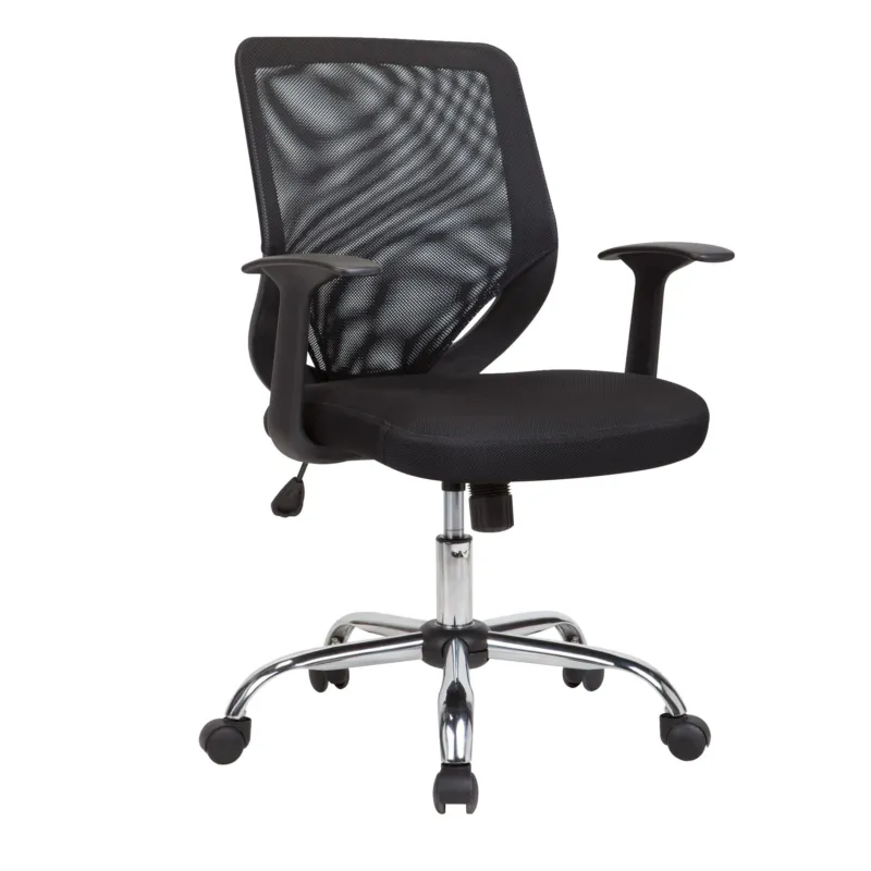 Sedia operativa con braccioli, nero, TUCSON per casa ed ufficio 54x60xh90-max 98 cm ruote piroettanti Archimede System Spedizione Espresso
