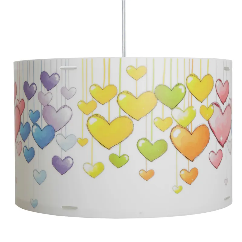 Lampada a sospensione per camerette CYLINDER Ø30xh19,6 cm in multicolor CUORI Emporium Prezzo Ridotto