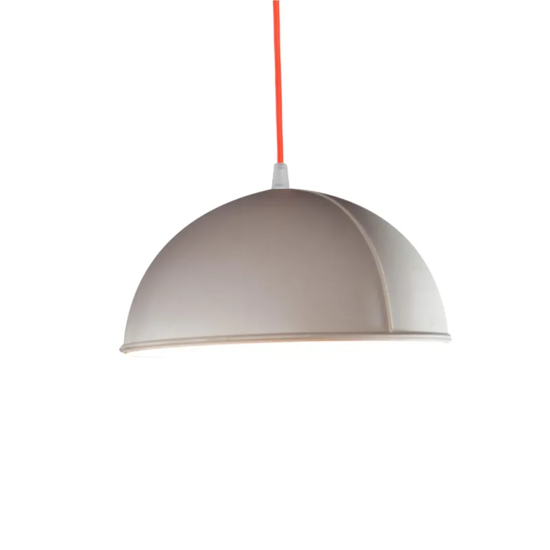 Lampada da Soffitto, Applique Pop 1 colore bianco dimensioni Altezza 12 cm Diametro 22 cm, raccomandato il LED da 6W, realizzata in laprene con cavi in diversi colori In.Es ArtDesign cavo blu Popolare