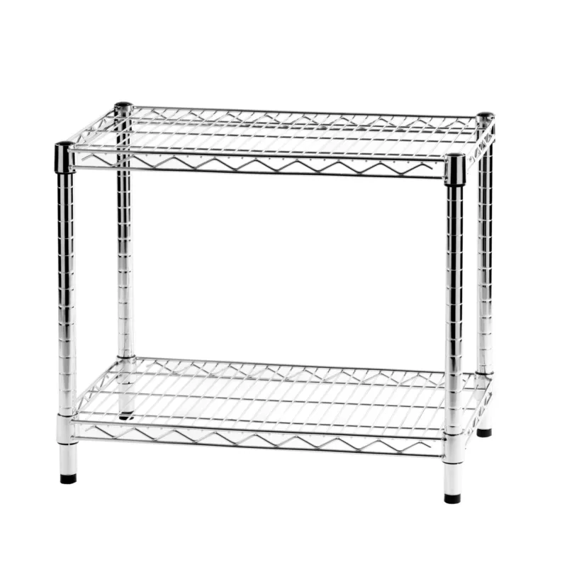 Compra Online Scaffale cromato con 2 ripiani cromato in kit Dimensioni 35x60xh50 cm Cromo lucido Archimede System