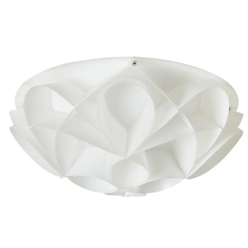 Compra Oggi Stesso Plafoniera 3 luci con calotta GEMMA Ø51xh20 cm bianco perla Emporium