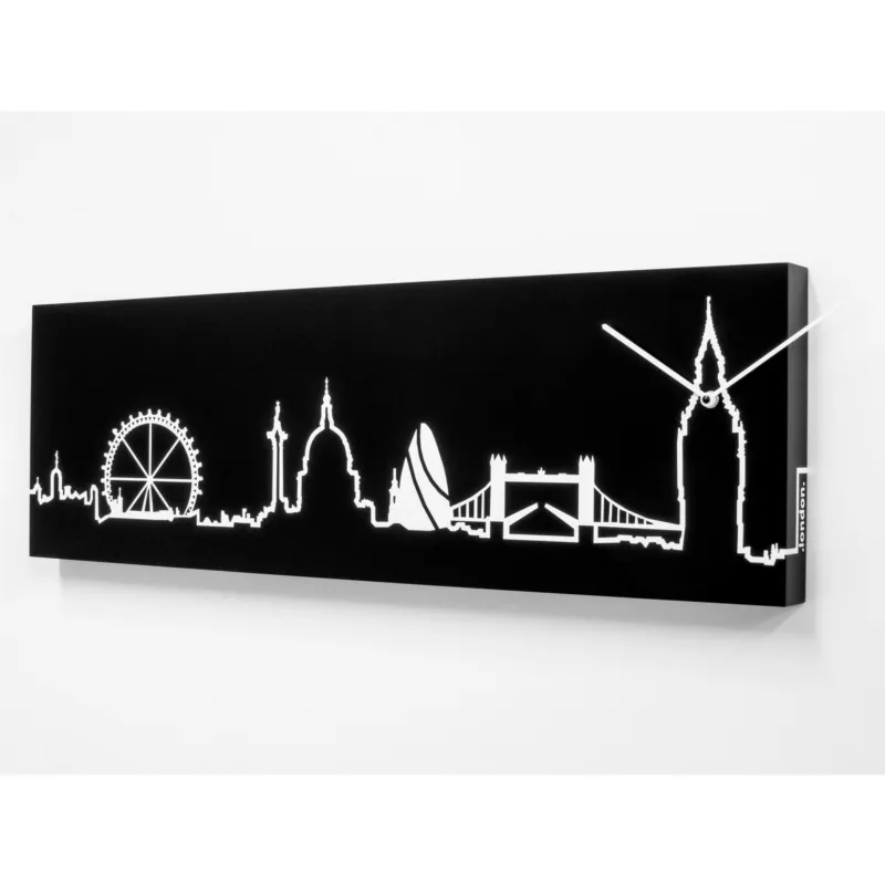 Orologio da parete Skyline Londra Nero Progetti Quantità Limitata
