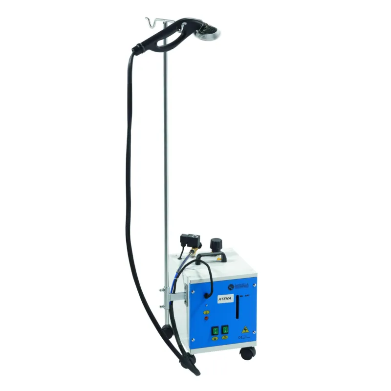 Generatore di vapore portatile Atena con ruote e spazzola imbottita 25x29xh106 cm Spazzola Diametro 12 cm x h 7 cm adatto per stirare in verticale Battistella Prezzo Conveniente