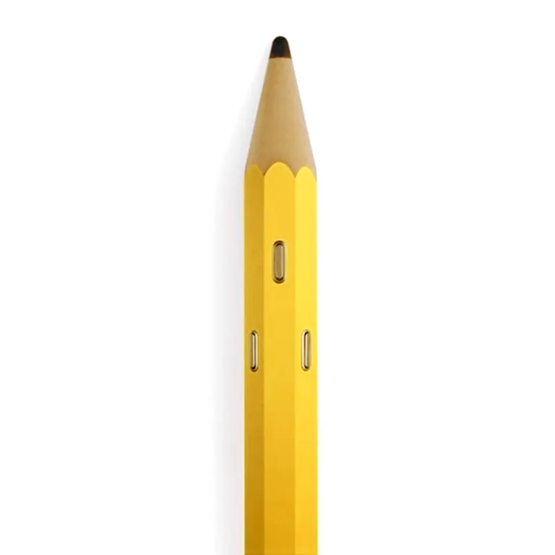 Super Prezzo Appendiabiti da parete 4 ganci Matita 10x5xh140 cm in legno riciclato colore Giallo Maconi srl