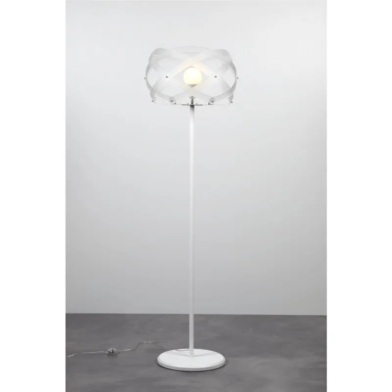 Affare Lampada da Terra diametro 53xh187 cm con paralume in metacrilato Nuclea Bianco satinato Emporium