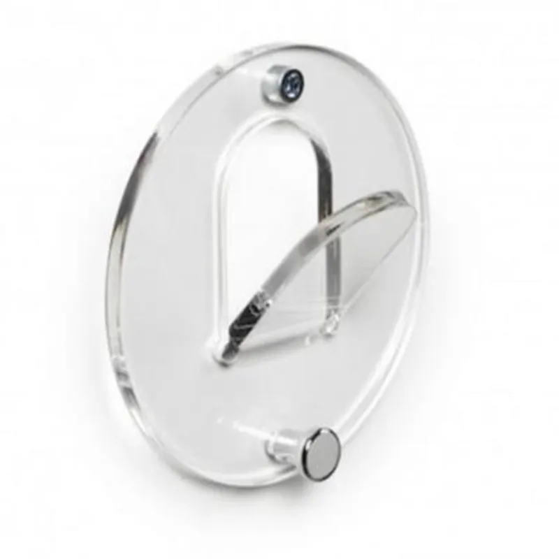 Appendiabiti in metacrilato circolare con gancio in metallo OBLO Ø12 cm corredato da stop per il fissaggio Colore Trasparente Emporium Compra Oggi Stesso