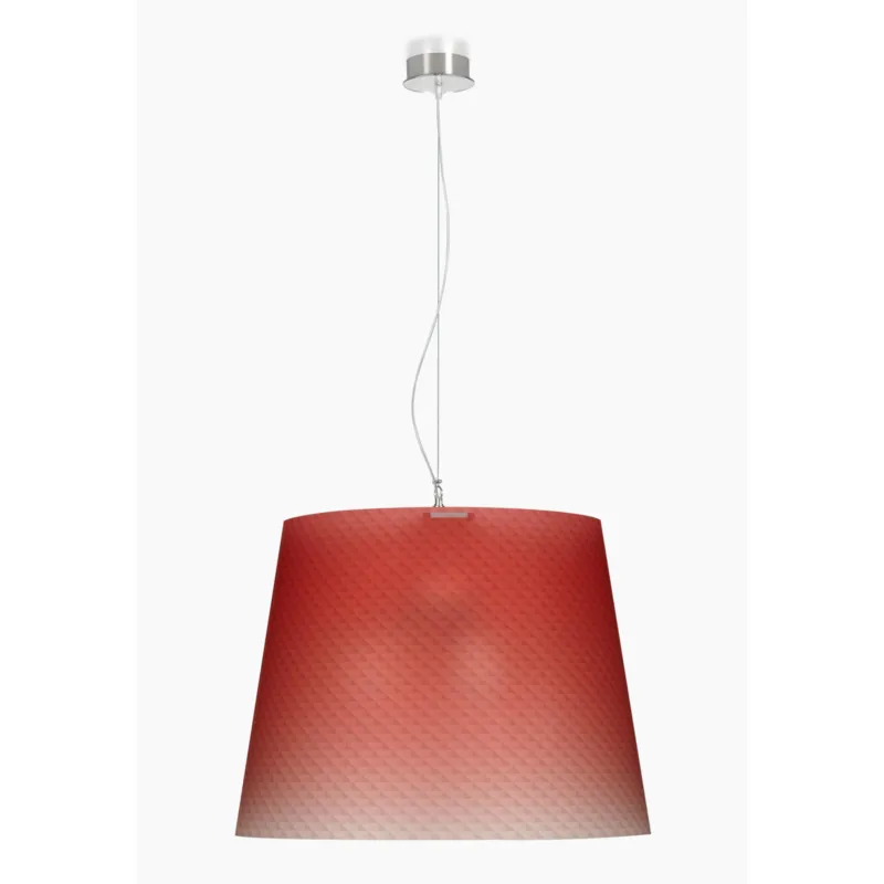 Sospensione con paralume Conico BOEMIA Ø42x36h cm 1x70 W max E 27 HGS Rosso Emporium Subito Disponibile
