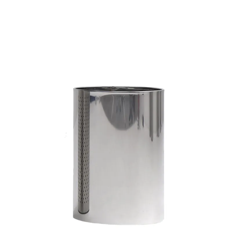Cestino Pieno diametro 20xh33 cm - L10 in acciaio Modello Mini Inox lucido Graepel spa Subito Disponibile
