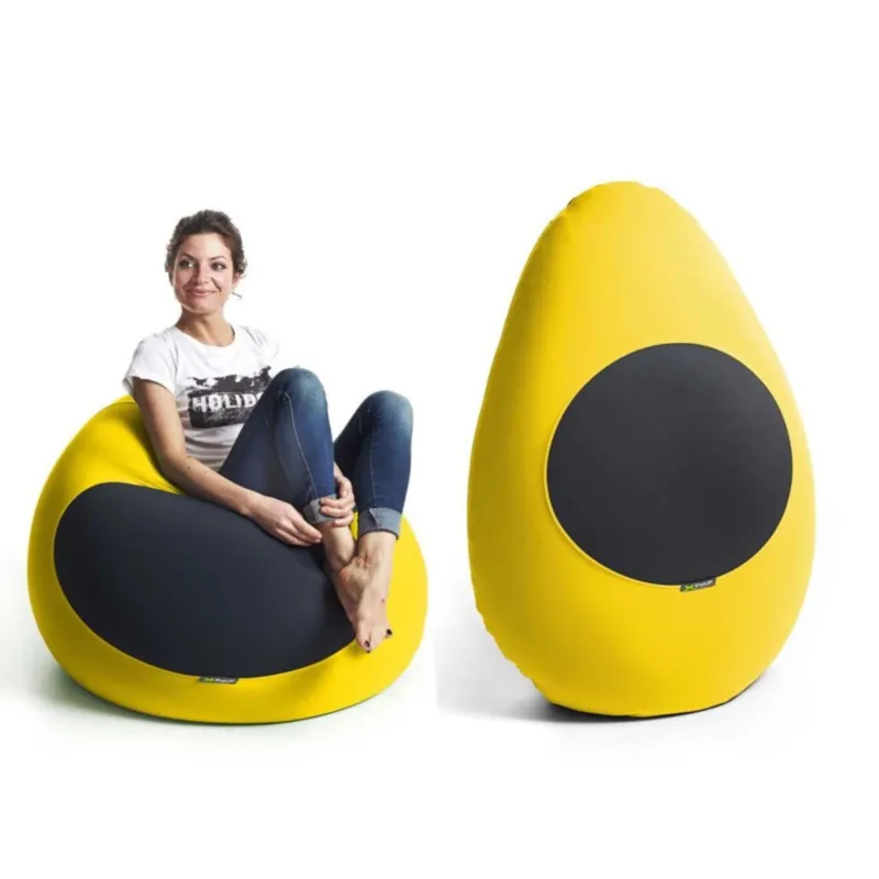 Prezzo Di Fabbrica Pouf in microfibra elastica traspirante X-Drop 70x40xh140 cm colore Giallo X Pouf