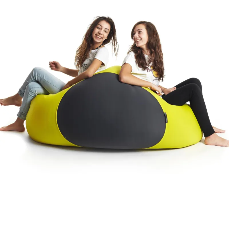Pouf in microfibra elastica traspirante X-Five 120x140xh40 cm 5 posizioni Giallo X Pouf Sconto