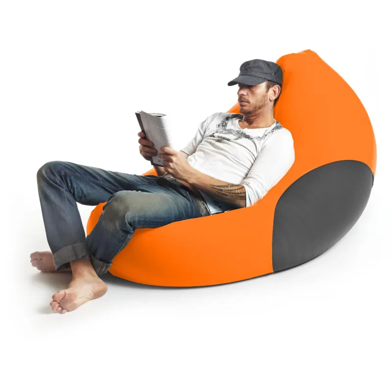 Pouf in microfibra elastica traspirante X-Five 120x140xh40 cm 5 posizioni Orange X Pouf Compra Online