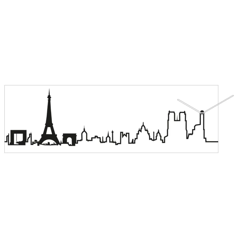 Compra Oggi Stesso Orologio da parete Skyline Parigi Bianco Progetti