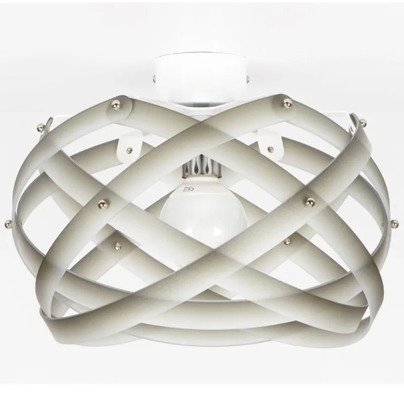 Acquista Ora Plafoniera da soffitto Nuclea Piccola Ø40xh24 cm 1xE27 max 30 W paralume in metacrilato Grigio Nuance Emporium