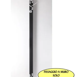 Orologio da parete verticale 6xh150cm Il tempo stringe realizzato in legno Nero Progetti Novità