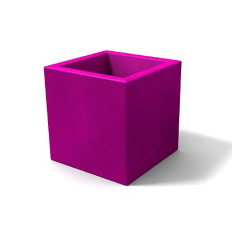 Offerta Del Giorno Porta vaso in polietilene MODELLO ELLENICO liscio Dimensioni 35 x35xh 35 cm uso interno esterno colore Viola Kloris