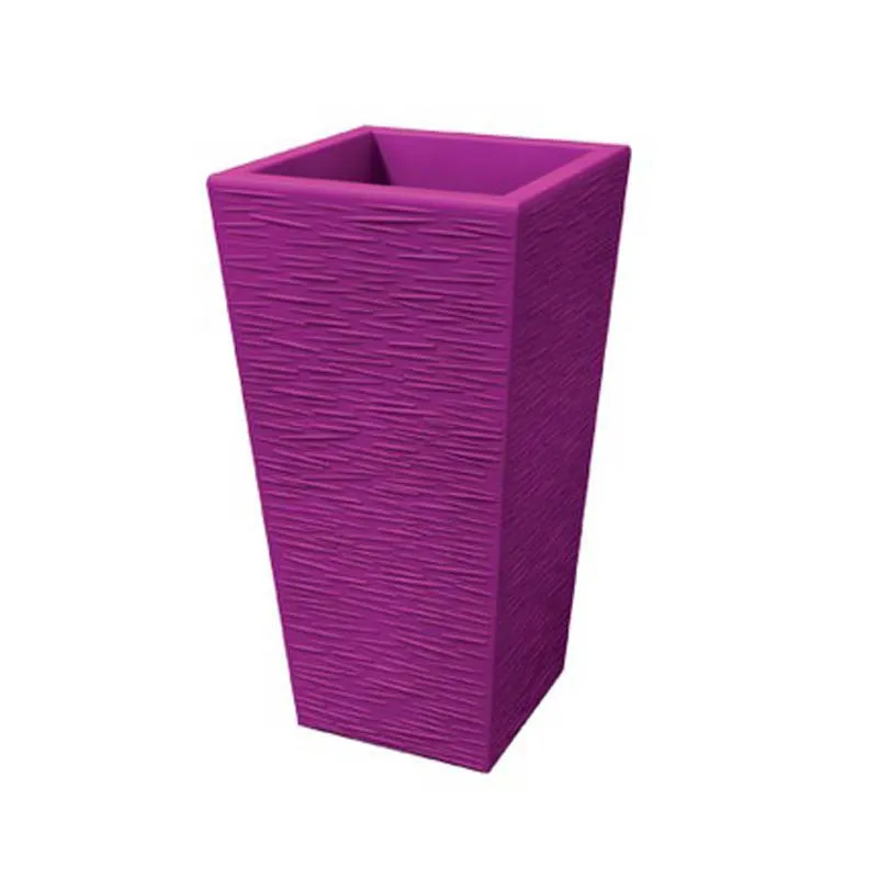 Sconto Portavaso Vaso in polietilene EGIZIO rustico Dimensioni 40x30x h 91cm ideale per arredare al meglio sia un ambiente interno che esterno Viola Kloris