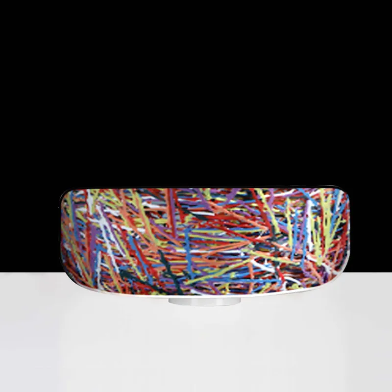Acquista Ora Lampada da appoggio , tavolo con paralume in materiale plastico CAKE Ø70xh25cm Multicolor Emporium