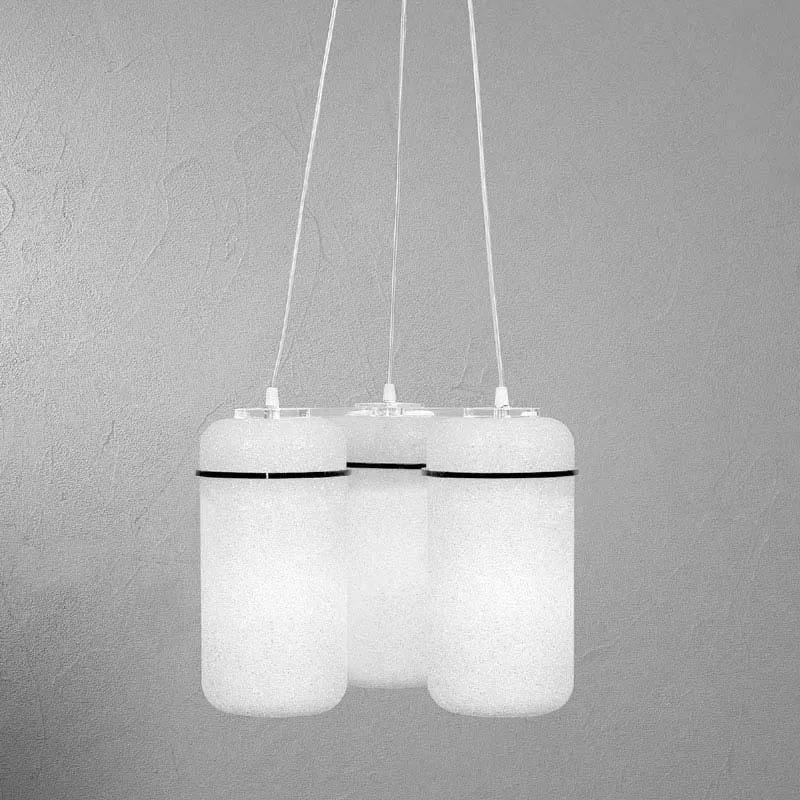 Lampadario 3 lampade BLOOM 39x39x34cm particolari in Nero Emporium Ultima Occasione