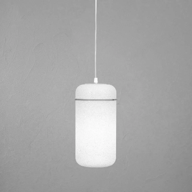 Economico Lampadario 1 lampada BLOOM Ø16x34cm Bianco Emporium