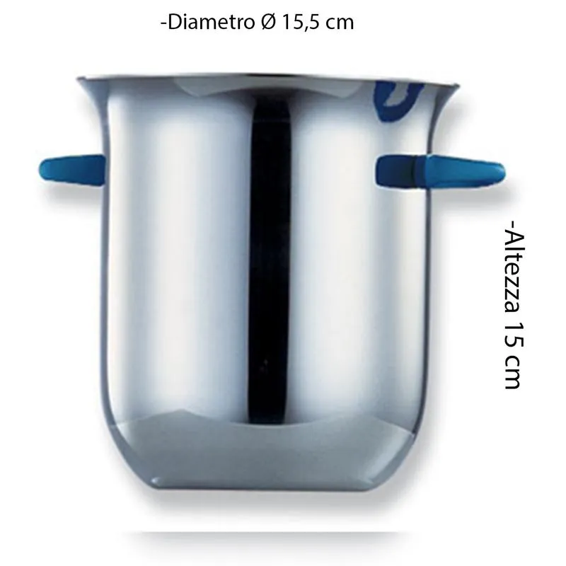 Sconto Secchiello Ghiaccio diametro 15.5xh15 GUMMY in acciaio inox Lucido manicatura colorata Eme Posaterie