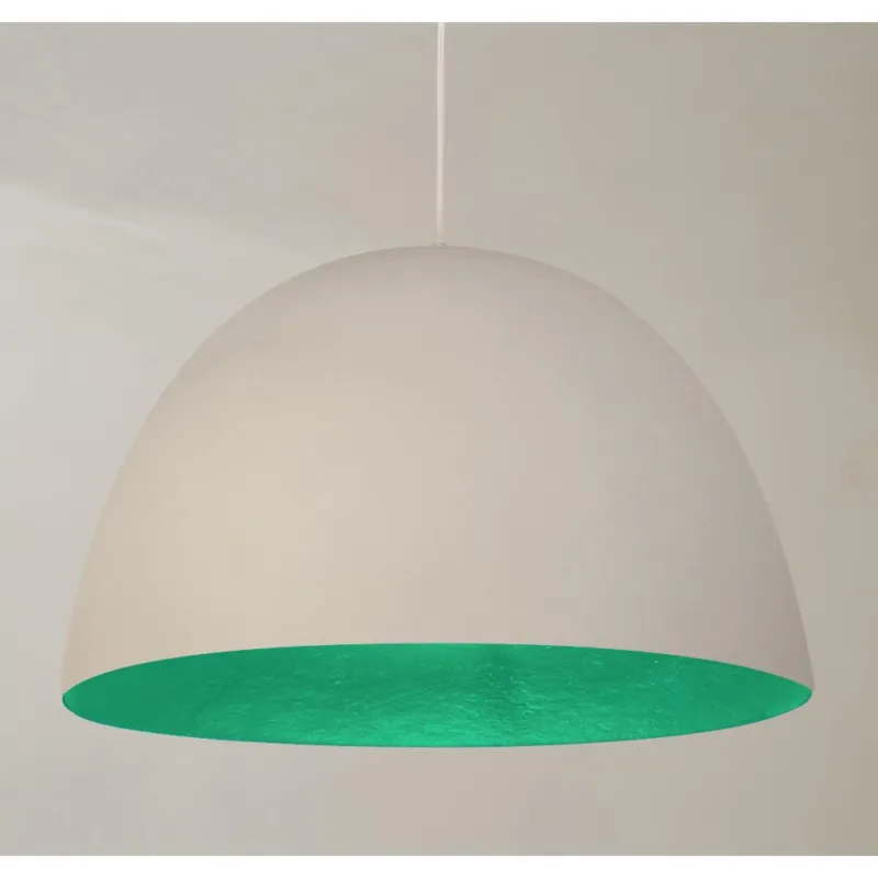 Lampada a Sospensione H20 in nebulite Ø 46xh27,5 Bianco Turchese In.Es ArtDesign Occasione