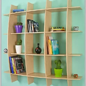 Economico Libreria In legno Mod. ARCO Original Legno Acero