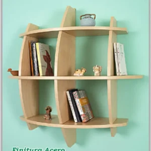 Libreria In legno Libreria In legno 75x75x30 cm Mod.PEPE Original Legno Acero Ordina Subito