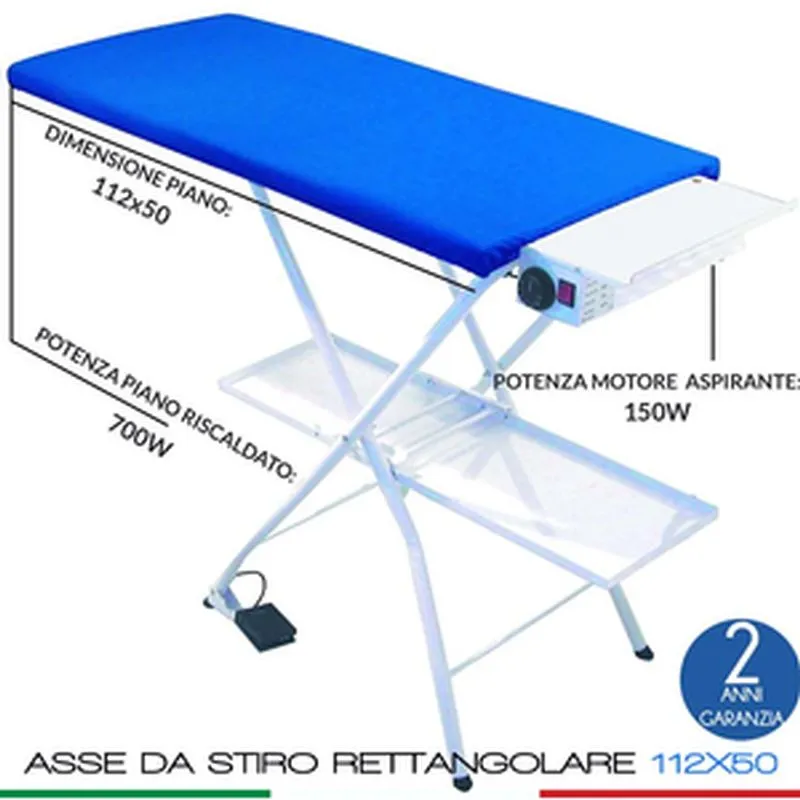 Offerta Lampo Asse da Stiro Riscaldato ed Aspirante regolazione della temperatura con termostato Bieffe Srl