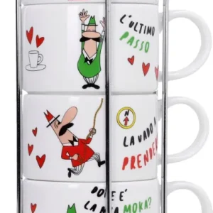 Set 4 Tazzine da Cappuccino Impilabili Offerta Speciale