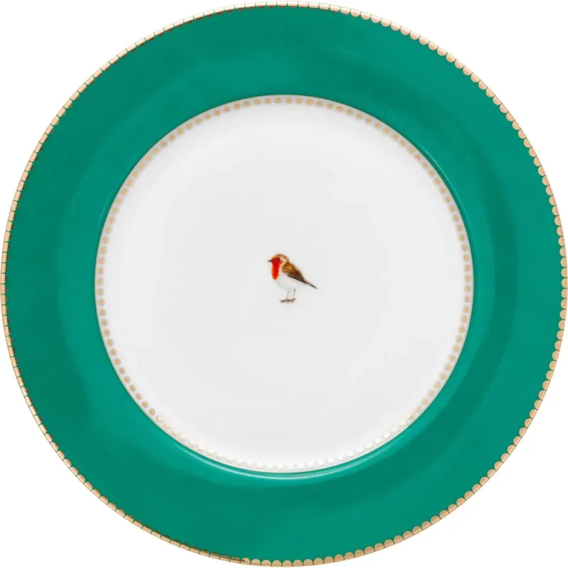 Love Birds - Piatto Green,21 cm Ultima Occasione