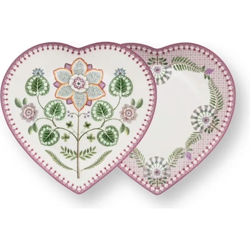 Lily&Lotus - Piatto a Forma di Cuore, 21,5 cm,Violetto Economico