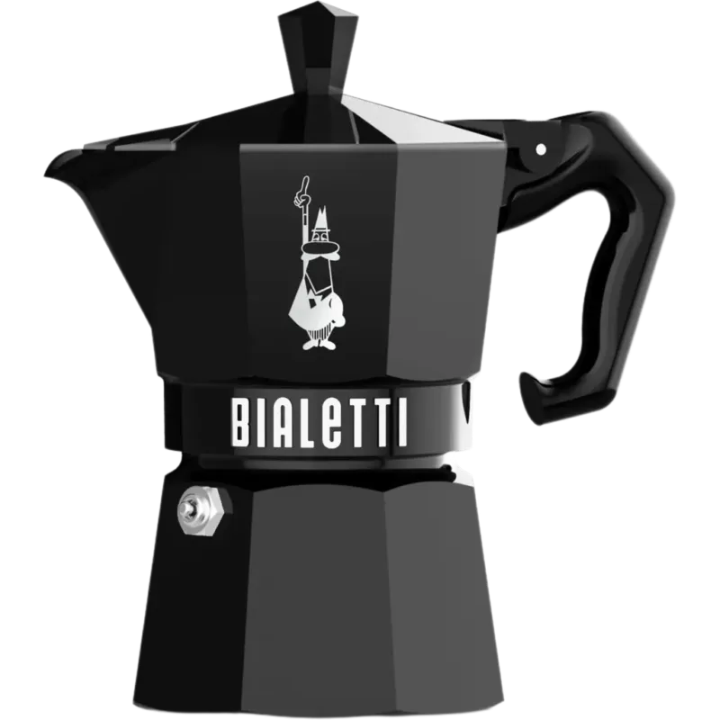 Offerta Lampo Moka Exclusive - Black,3 tazzine