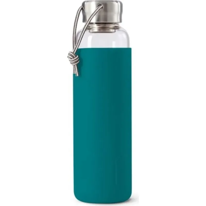 Glass Water Bottle,blu oceano Occasione