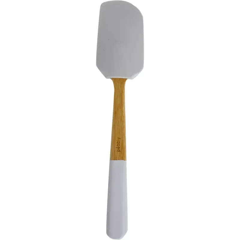 Spatola per Impasti in Bambù /Silicone, 25 cm,Grigio Chiaro Promozione