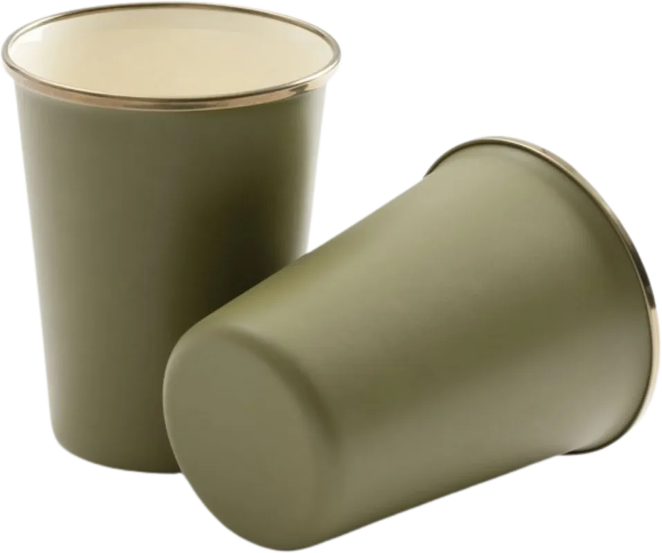 Set di Bicchieri Smaltati - Olive Promo Stagionale