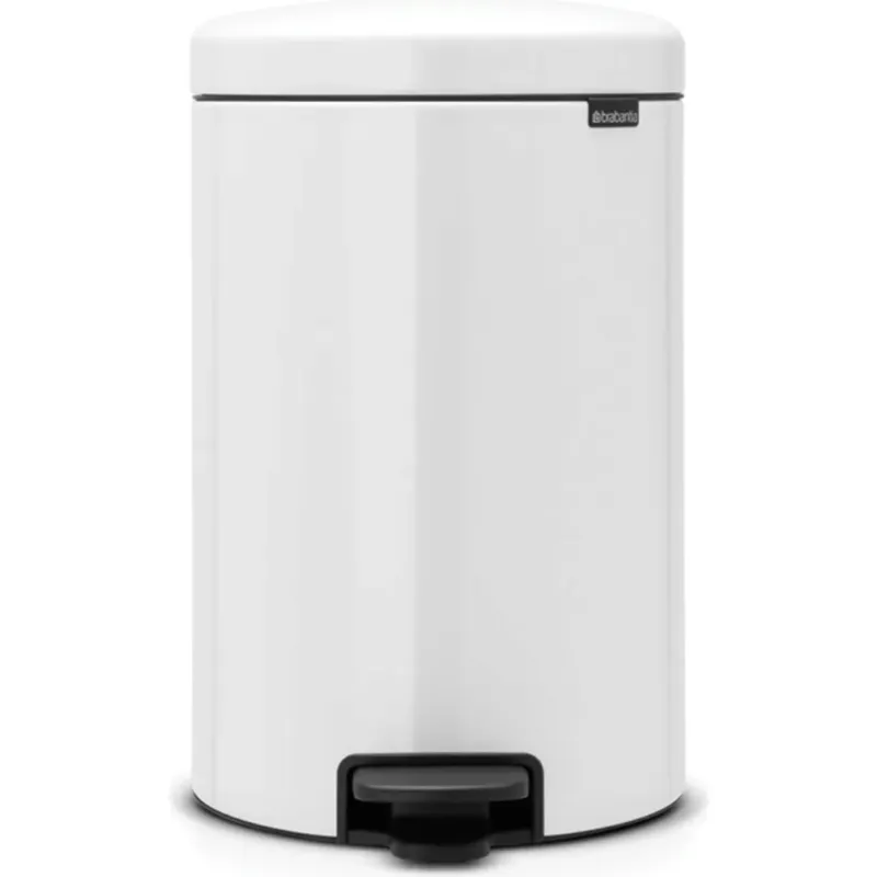 A Buon Prezzo NewIcon - Pattumiera a Pedale 20 L con Inserto in Plastica,White